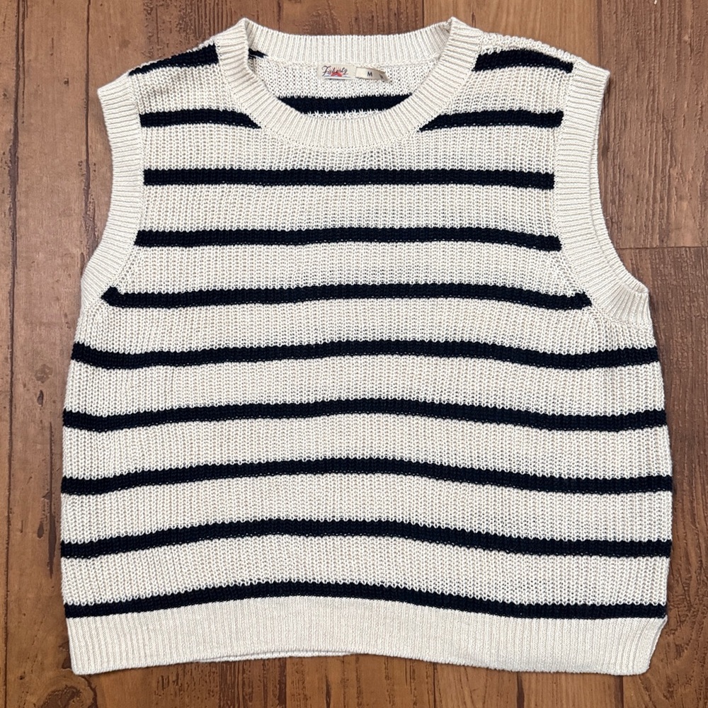 Faherty Brand Miramar Linen Muscle Sweater Tank Sz M